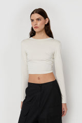 OPEN BACK KNIT TOP