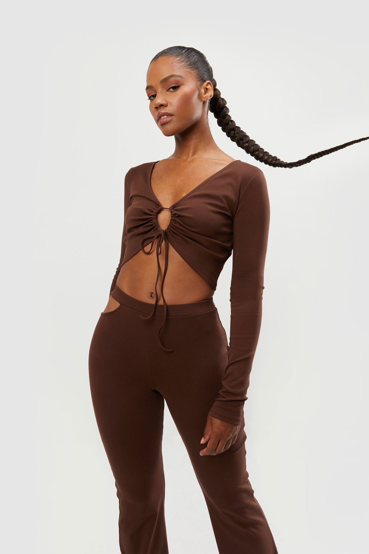 OPEN FRONT TOP WITH TIES