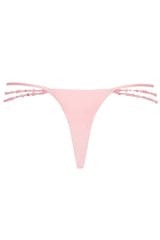 Multi-Strap Cheeky Bikini Bottoms  in Baby Pink