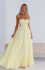 Rumour Has It Maxi Dress Lemon